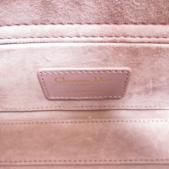 Dior Lady Dior Tote Bag Lambskin Sheepskin Purple Lavender - Picture 6 of 9